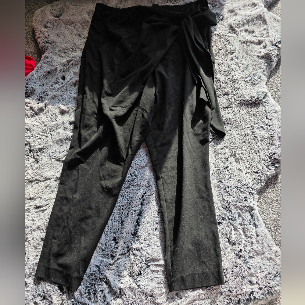 City Chic Size 16 Black Women's Crossover Pants
